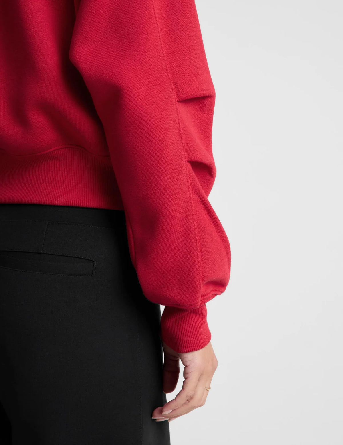 BEYOND YOGA LUXEFLEECE 2.0 DOUBLE ZIP JACKET SCARLET RED