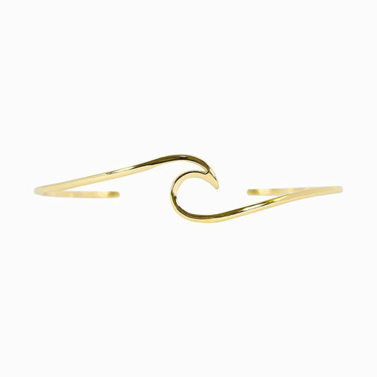 PURA VIDA WAVE CUFF BRACELET  GOLD