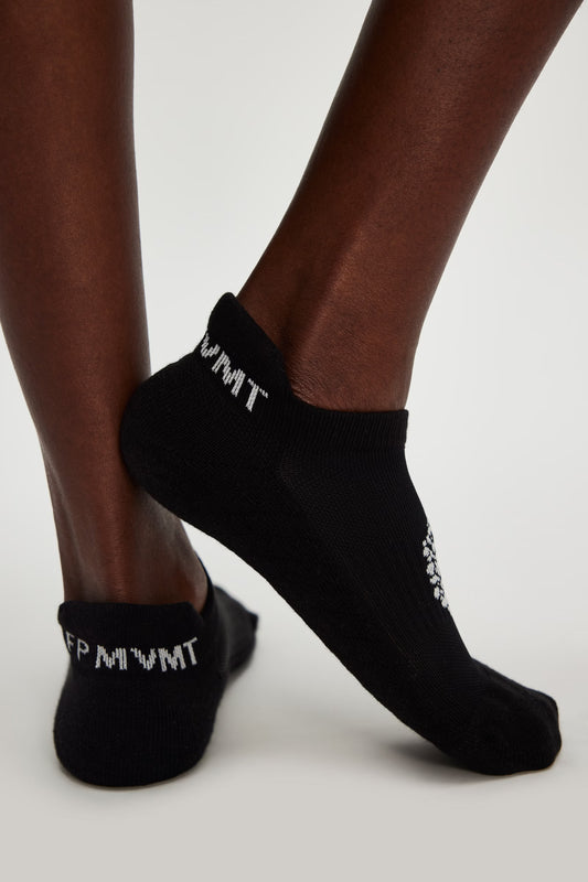 FREE PEOPLE MOVEMENT RELAY CUSHION ANKLE SOCK BLACK