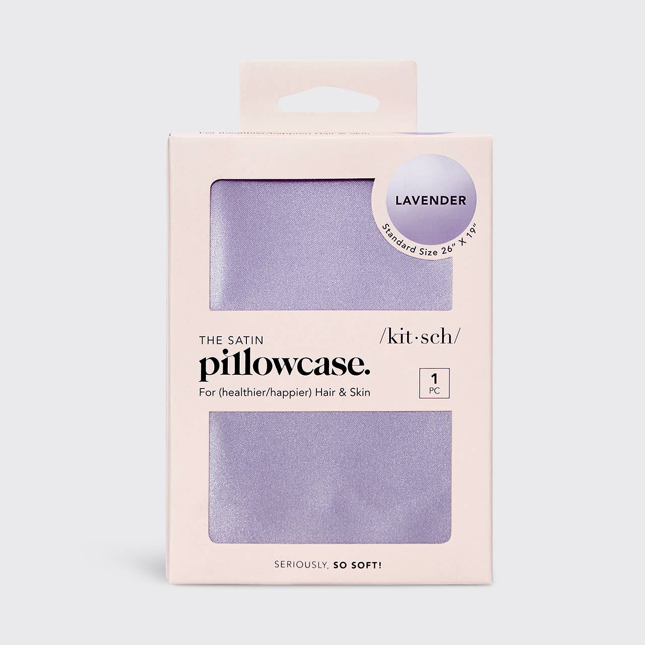 KITSCH SATIN PILLOW CASE LAVENDER