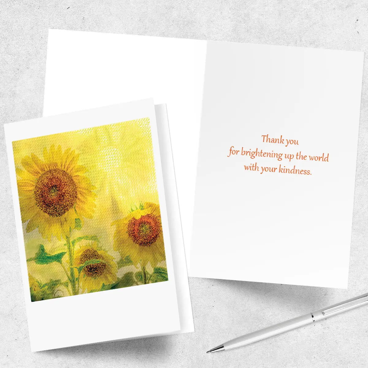 PALM PRESS GREETING CARDS SUNFUN FLOWERS THANK YOU CARD