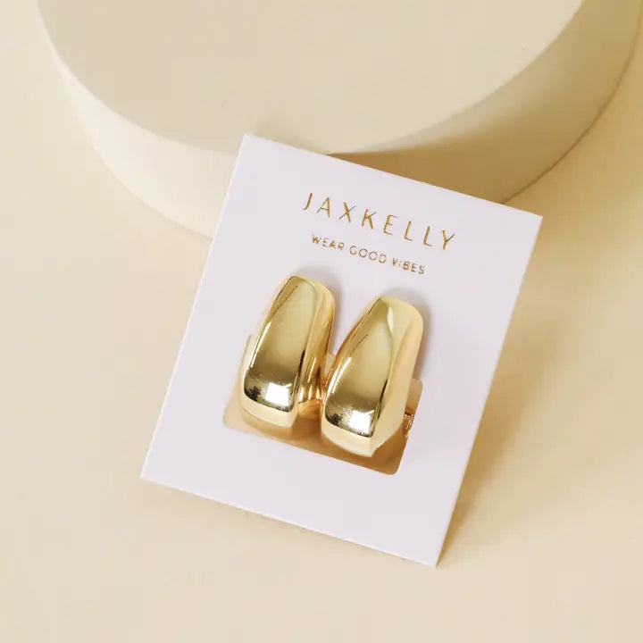 JAXKELLY Bold Drop Gold Earrings