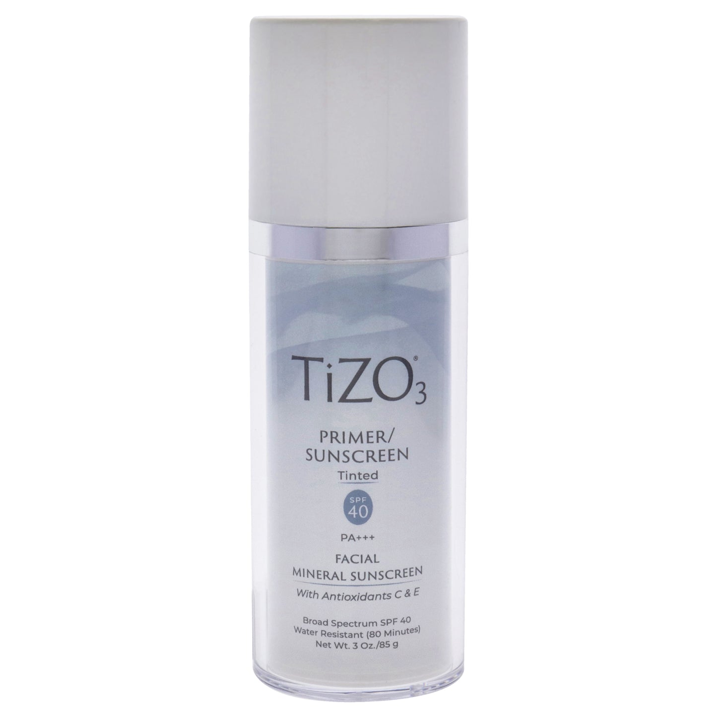 TIZO 3 PRIMER / SUNSCREEN TINTED SPF 40 3OZ