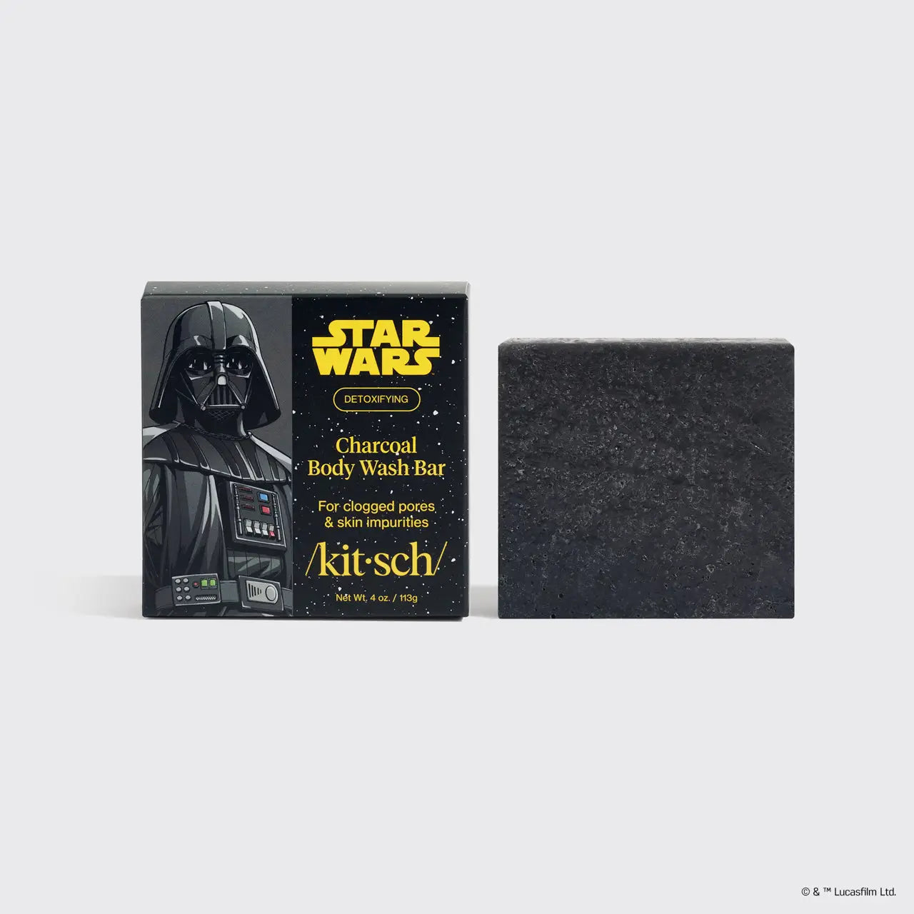 KITSCH Star Wars™ & Kitsch Charcoal Detoxifying Solid Body Wash - Darth Detox