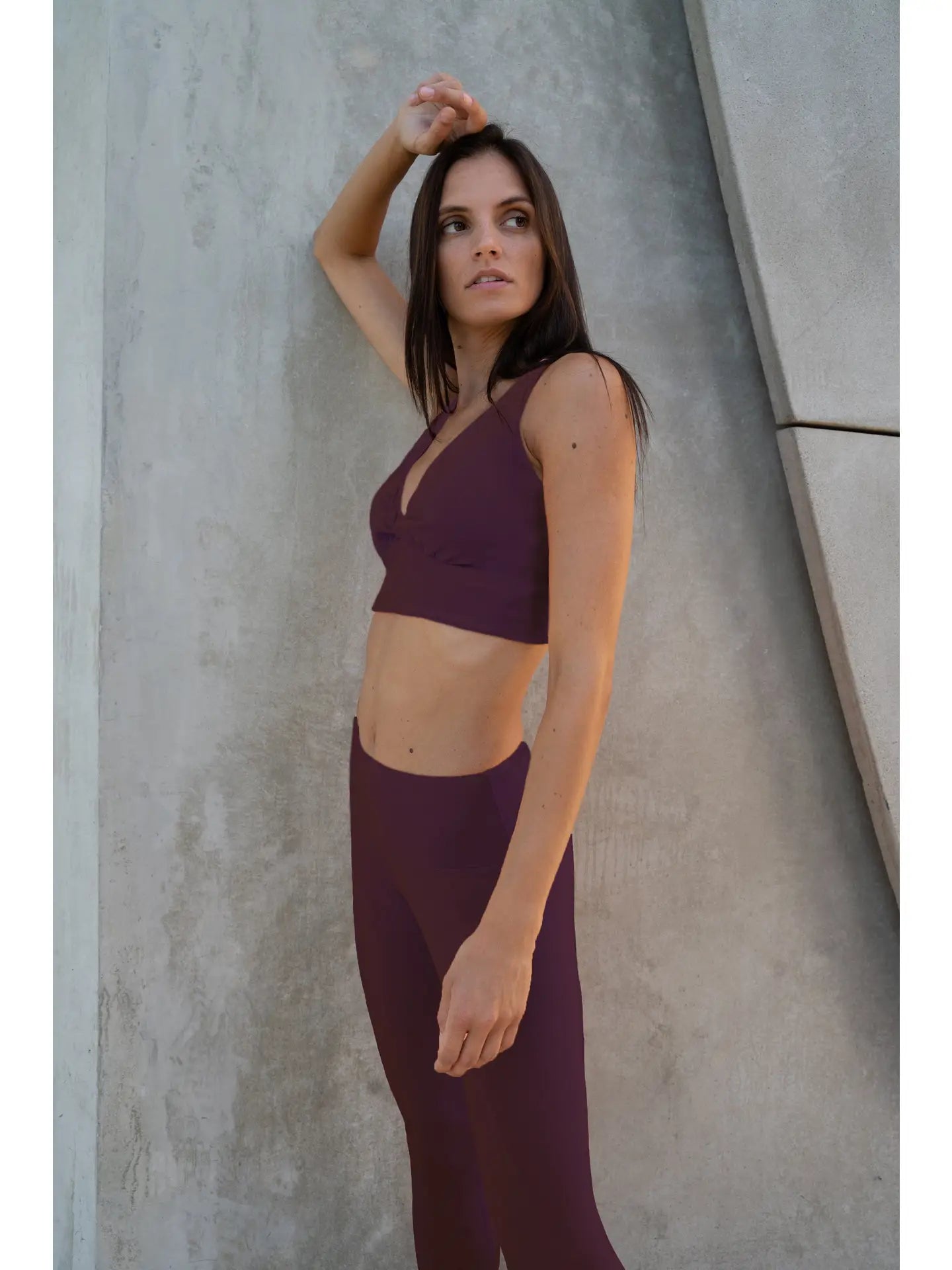 Lezat Sara Organic Cotton Legging Plum