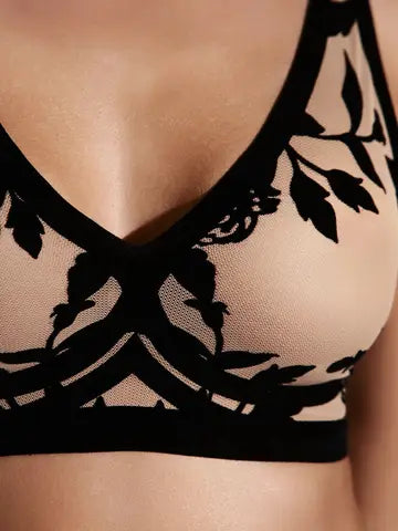 EBY SHEER FLOCKED BRA MADAM OH LA LA 