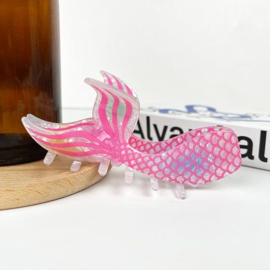 MILDSTYLES MERMAID FIN HAIR CLAW CLIP PINK