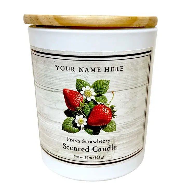 KISS ME IN THE GARDEN FRESH STRAWBERRY SOY CANDLE 14 OUNCE