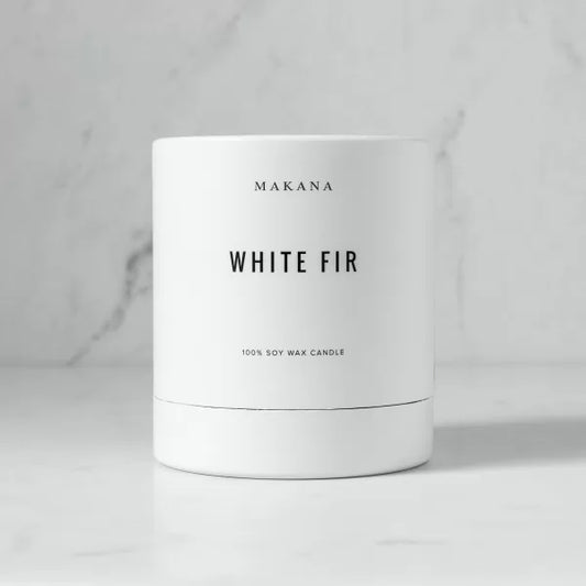 HOUSE OF MAHINA (MAKANA) CANDLE HOLIDAY COLLECTION WHITE FIR 12 OUNCE
