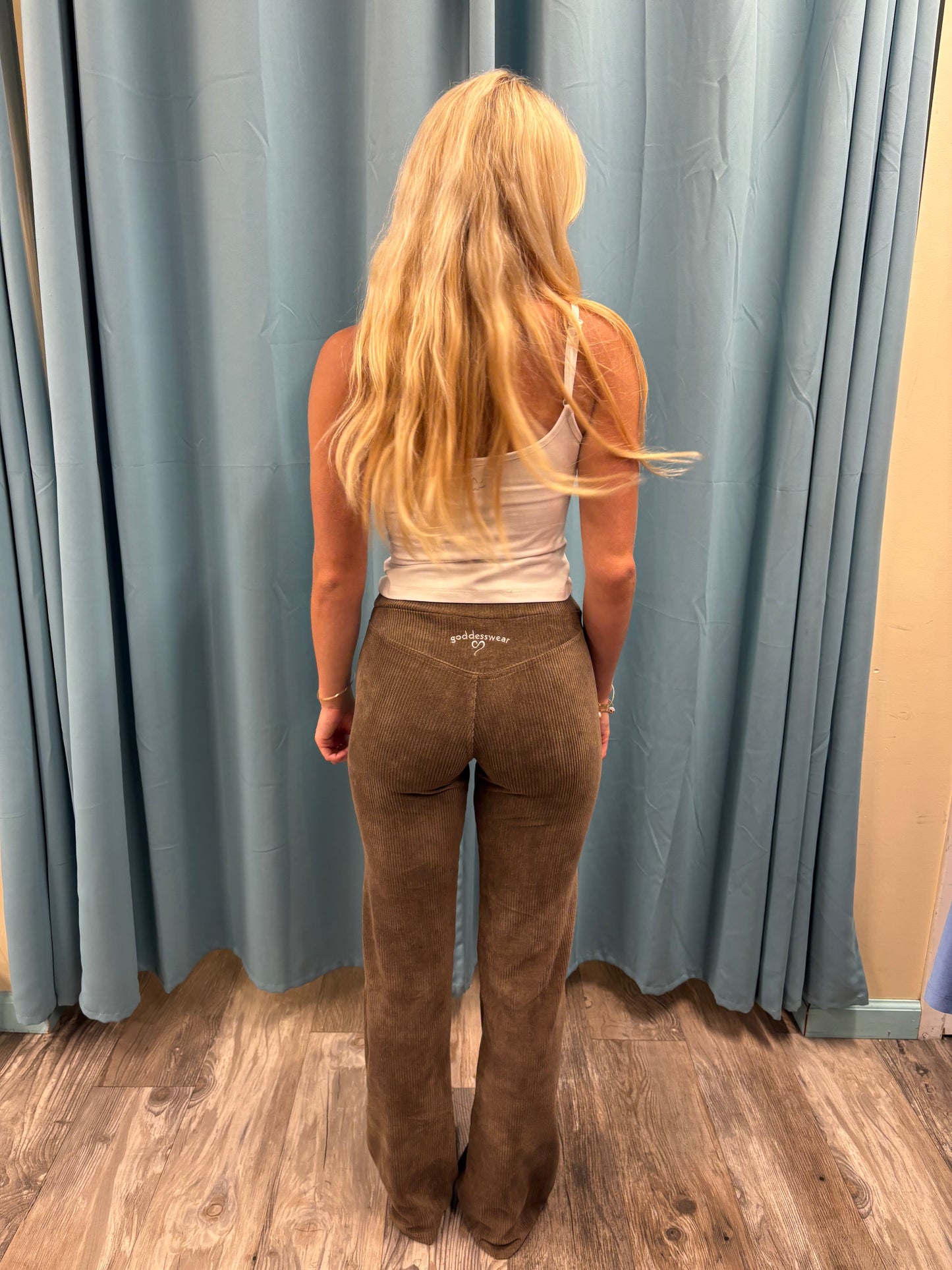 GODDESSWEAR CORDUROY CLASSIC FLARE PANT HIGH WAIST 886