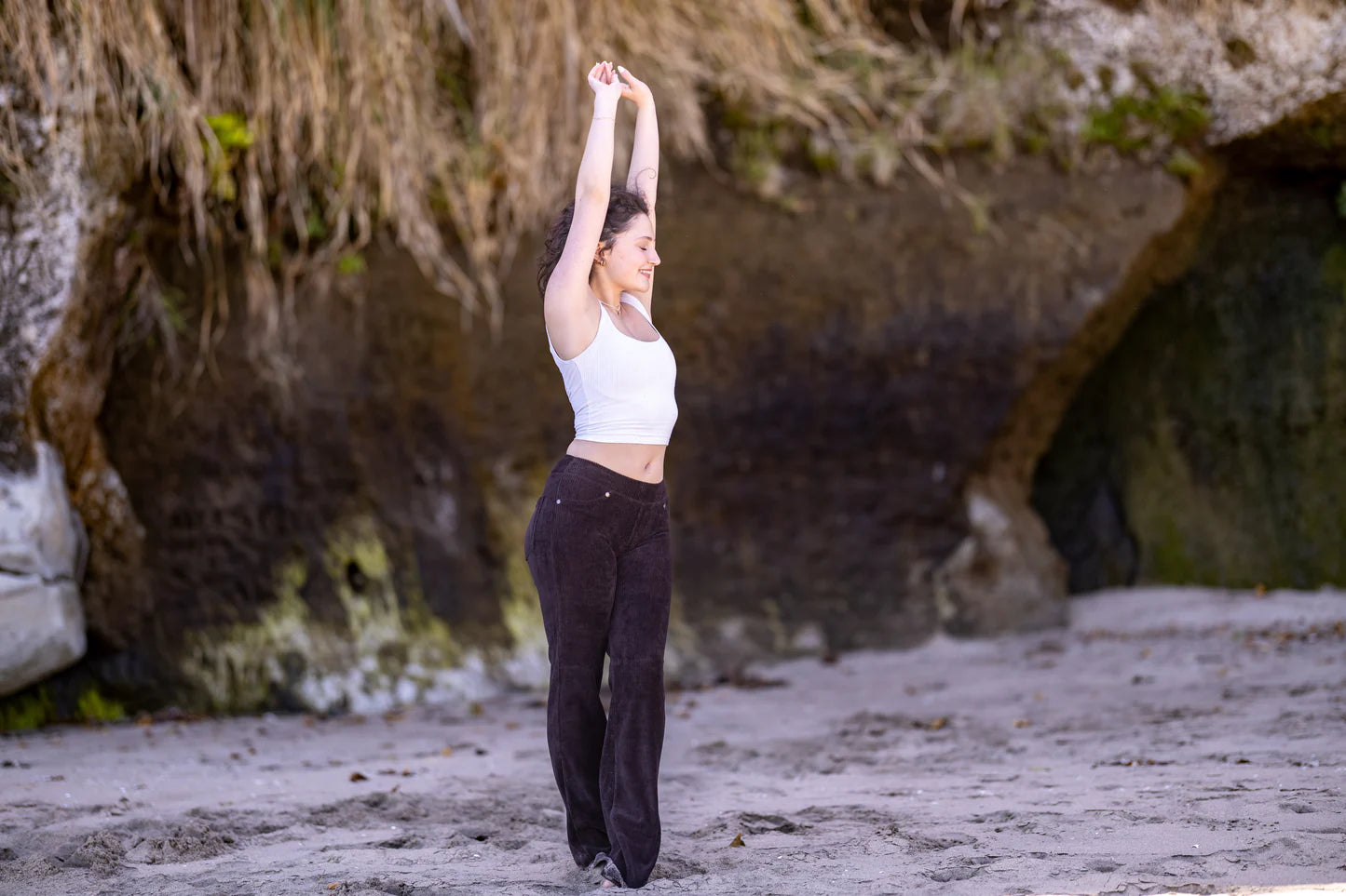 GODDESSWEAR CORDUROY 886 CLASSIC FLARE PANT HIGH WAIST LONG LENGTH