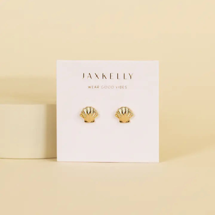 JAXKELLY Seashell  Gold Earrings