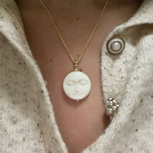 TRAMPS + THIEVES Moon Necklace