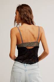 FREE PEOPLE ALL DAY LACE CAMI AFTER DARK
