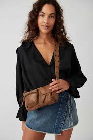 FREE PEOPLE WADE LEATHER SLING BRONZE