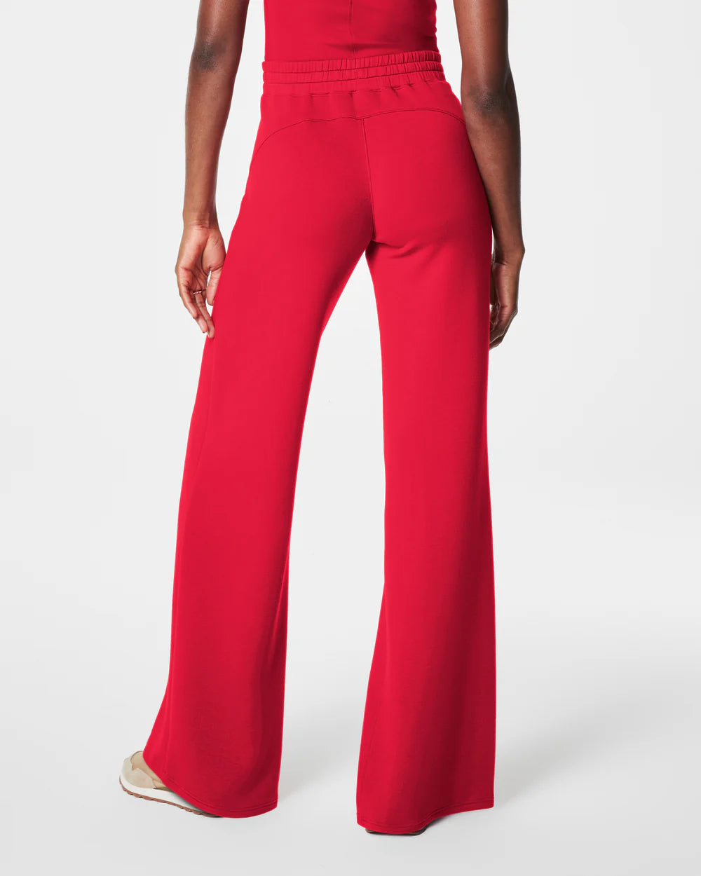 SPANX AIR ESSENTIALS WIDE LEG SWEATPANTS SPANX RED