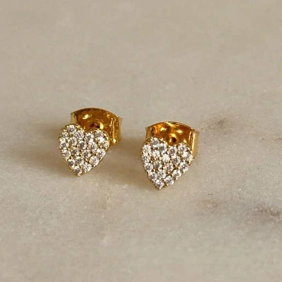 TRAMPS + THIEVES Dalia Heart Studs