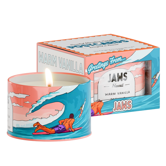 POSTCARDS Jaws Hawaii Scented Destination Candle