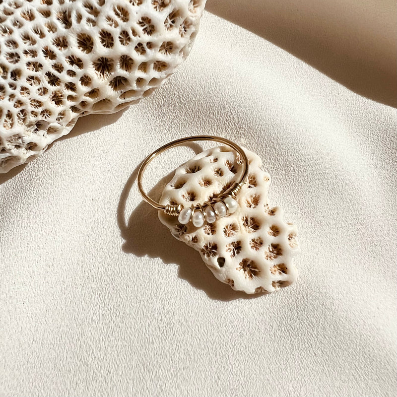 In Situ Oyster Ring 14K Gold Fill