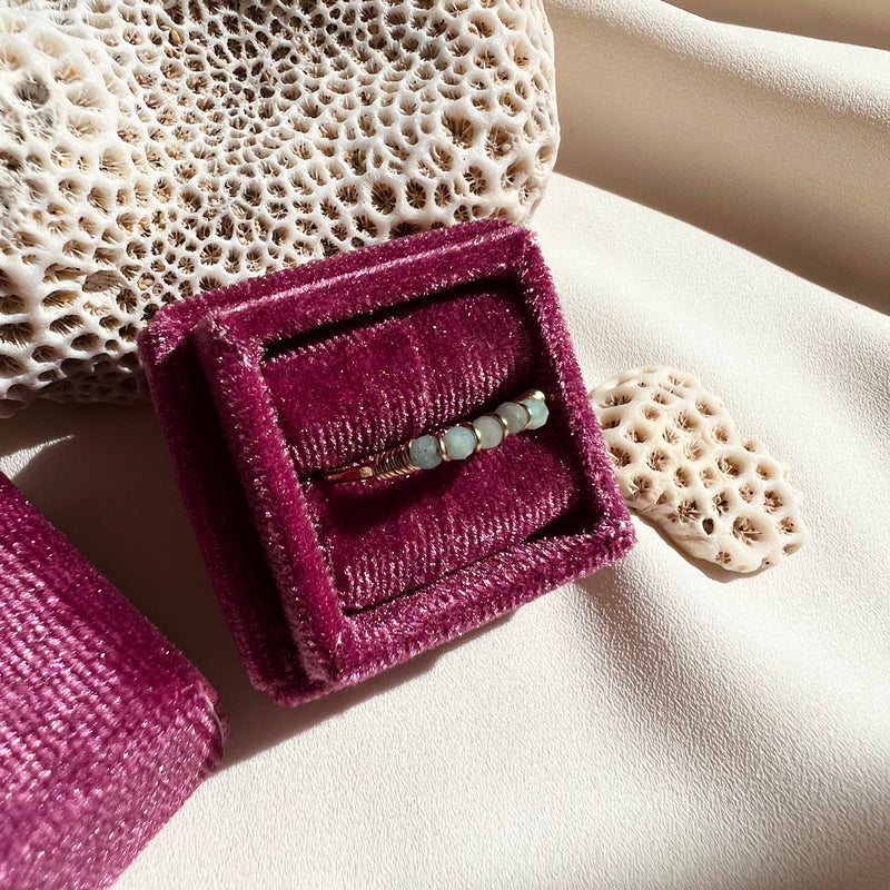 In Situ Verre de Mer Ring 14K Gold Fill
