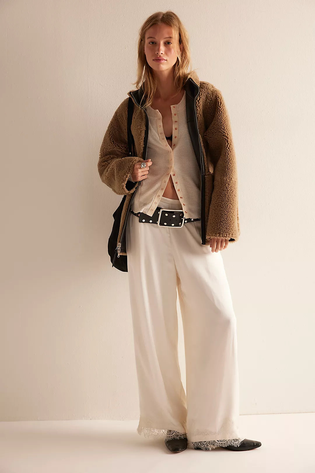 FREE PEOPLE GOING PLACES CARDI IVORY