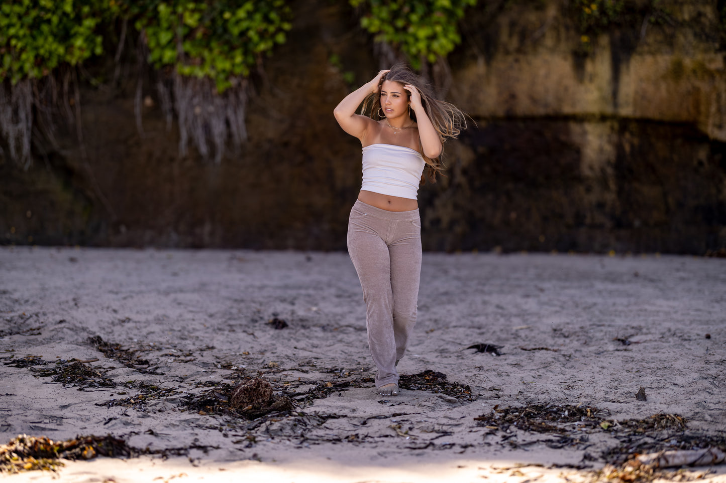 GODDESSWEAR CORDUROY CLASSIC FLARE PANT 630 HIGH WAIST WITH BACK POCKETS PASTEL ULTRA LITE  COLLECTION