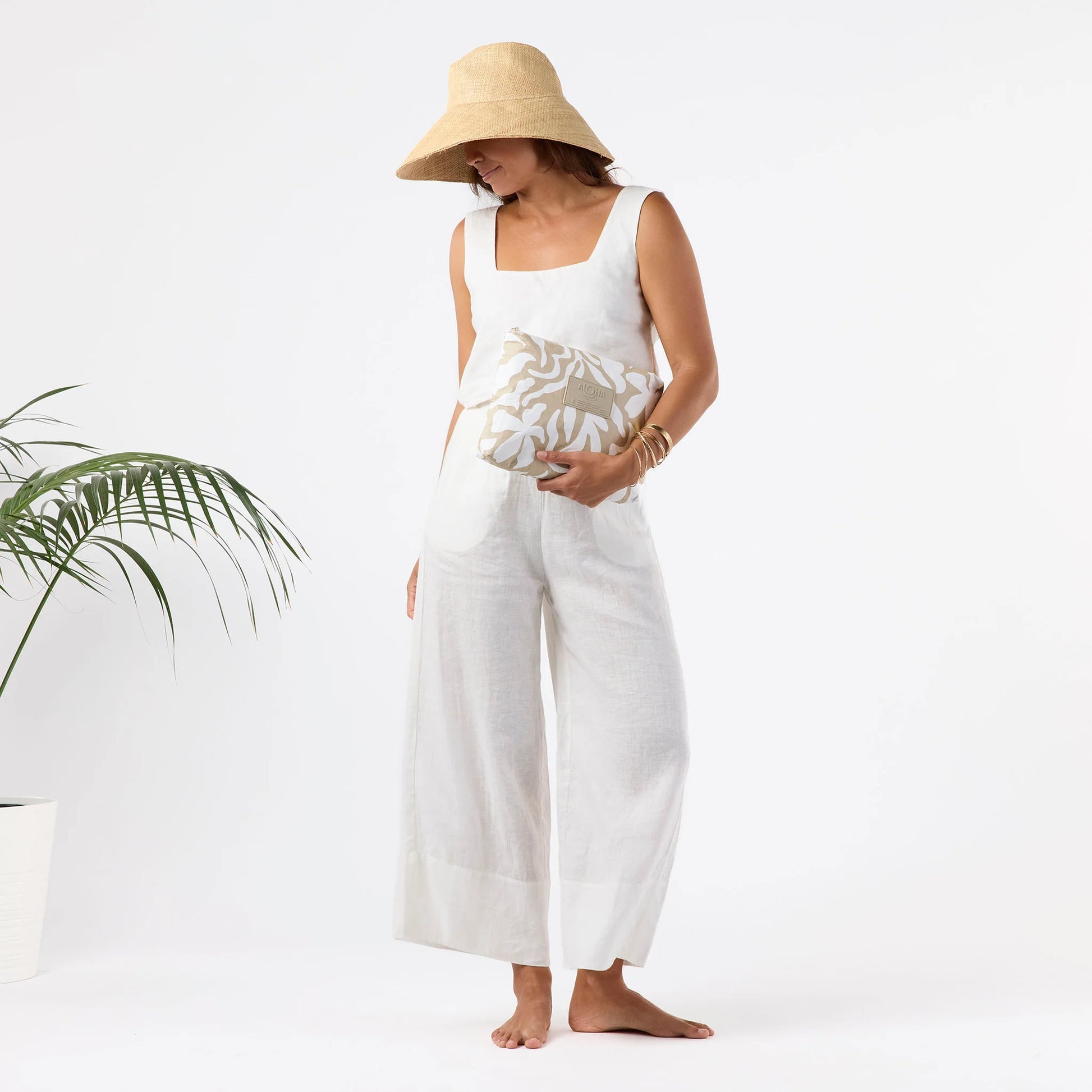 ALOHA COLLECTION Midi Pouch Float Latte