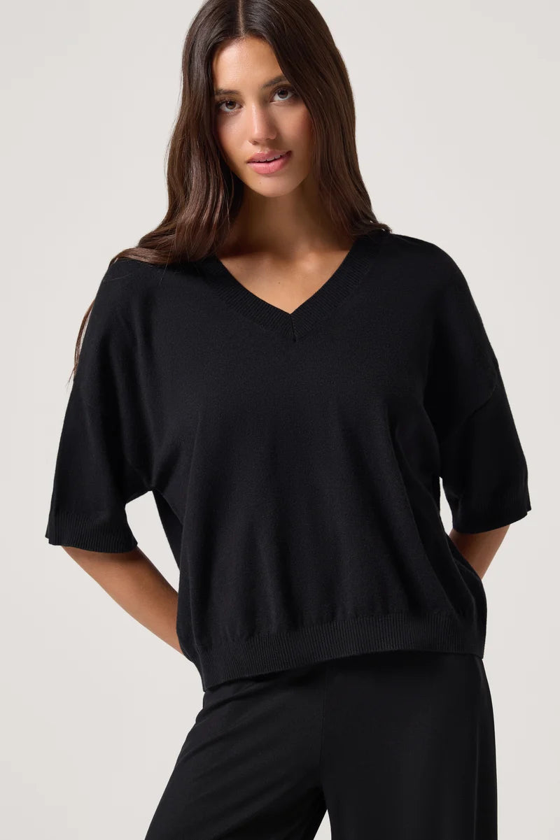 &nbsp;SPIRITUAL GANGSTER COSMIC VEIL BAILEY SWEATER BLACK