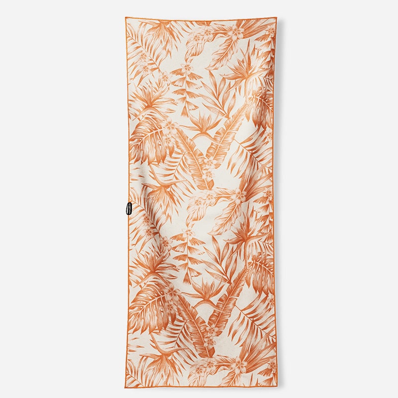 NOMADIX ORIGINAL YOGA TOWEL PALMS APRICOT