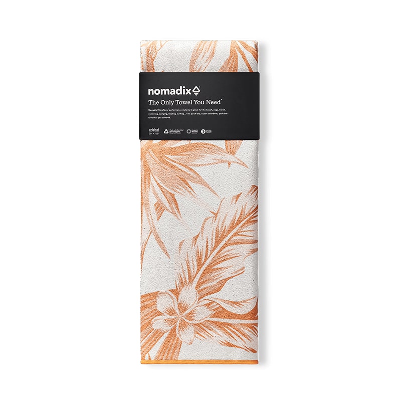 NOMADIX ORIGINAL YOGA TOWEL PALMS APRICOT