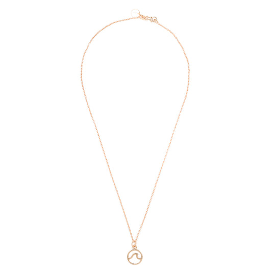 PURA VIDA WAVE NECKLACE ROSE GOLD