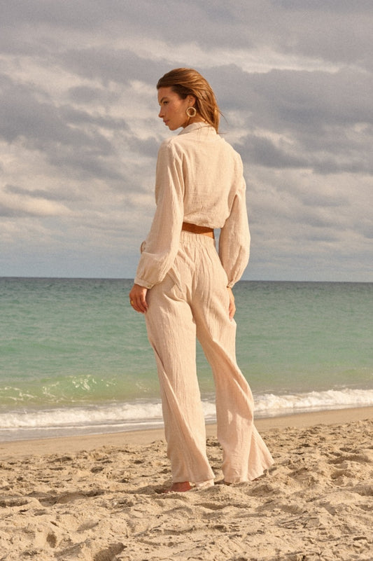 BLANCO BY NATURE AZURE PANT BEIGE