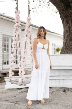 BLANCO BY NATURE NORA DRESS WHITE