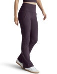 BEYOND YOGA SPACEDYE HIGH WAISTED PRACTICE POCKET BOOTCUT PANT EGGPANT PURPLE HEATHER