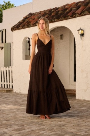 BLANCO BY NATURE HAZEL DRESS ESPRESSO