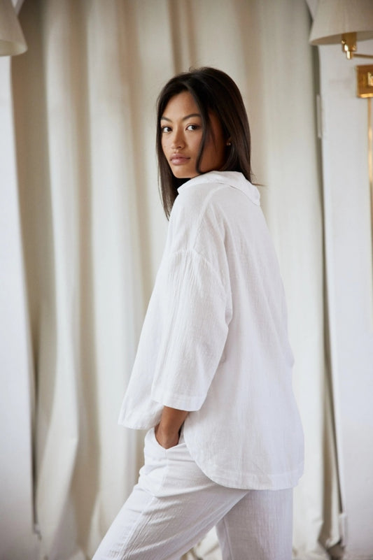 BLANCO BY NATURE HARLOW TOP WHITE