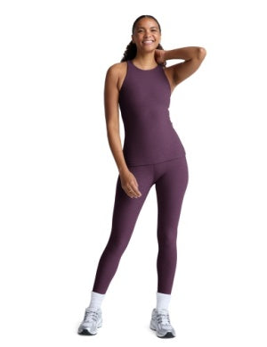 BEYOND YOGA SPACEDYE REFOCUS CROPPED TANK  BRILLIANT RASBERRY HEATHER