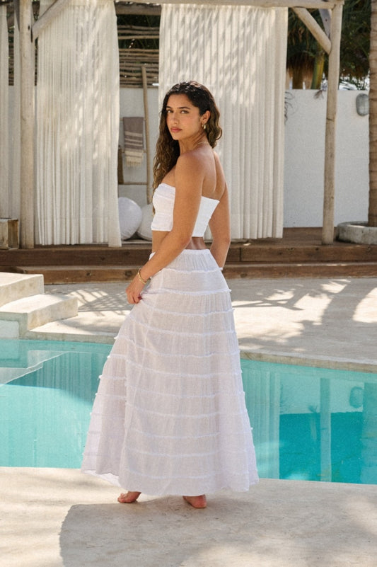 BLANCO BY NATURE BRIELLE SKIRT WHITE