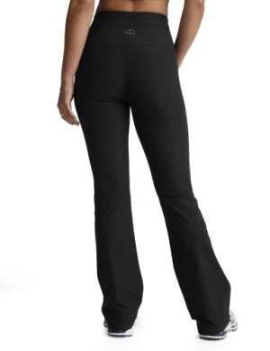 BEYOND YOGA SPACEDYE HIGH WAISTED PRACTICE POCKET BOOTCUT PANT DARKEST NIGHT