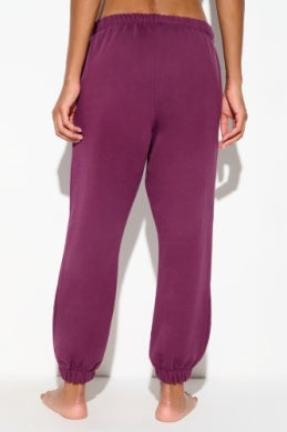 SPIRITUAL GANGSTER MOON WESTSIDE 7/8 SWEATPANT DARK DAHLIA