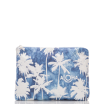 ALOHA COLLECTION COCO PALMS MIDI POUCH INDIGO