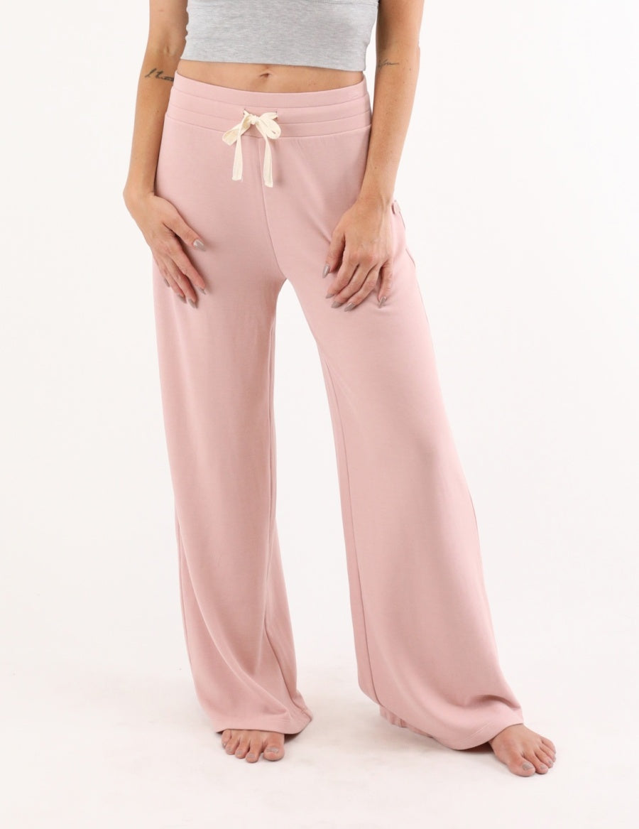 GLYDER LUXURY CLOUD FLEECE PANT ADOBE ROSE