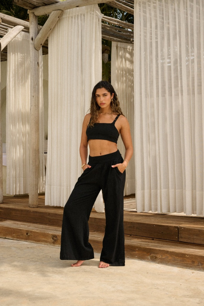 BLANCO BY NATURE ARIA PANT BLACK