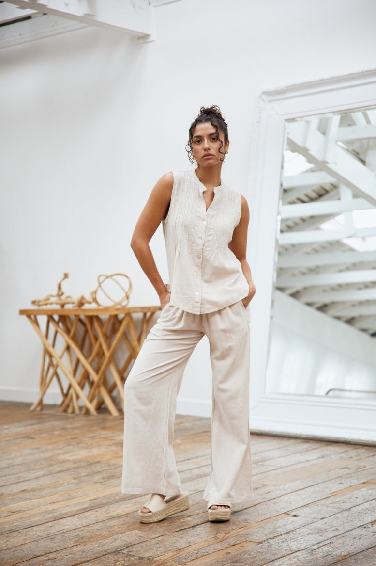 BLANCO BY NATURE GIGI TOP BEIGE