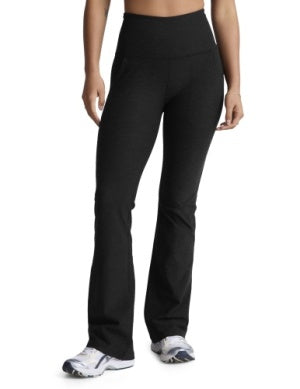 BEYOND YOGA SPACEDYE HIGH WAISTED PRACTICE POCKET BOOTCUT PANT DARKEST NIGHT