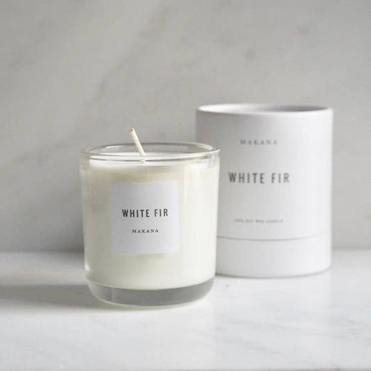 HOUSE OF MAHINA (MAKANA) CANDLE HOLIDAY COLLECTION WHITE FIR 12 OUNCE