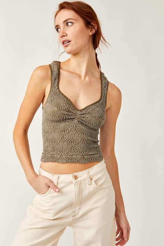 FREE PEOPLE LOVE LETTER CAMI STINGRAY BUBBLE LOUNGE BOUTIQUE 