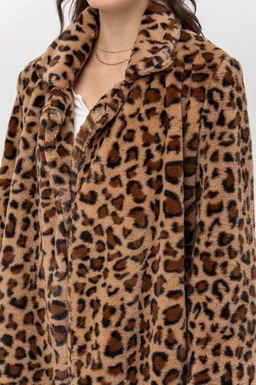 SONG AND SOL LEOPARD PRINT JACKET