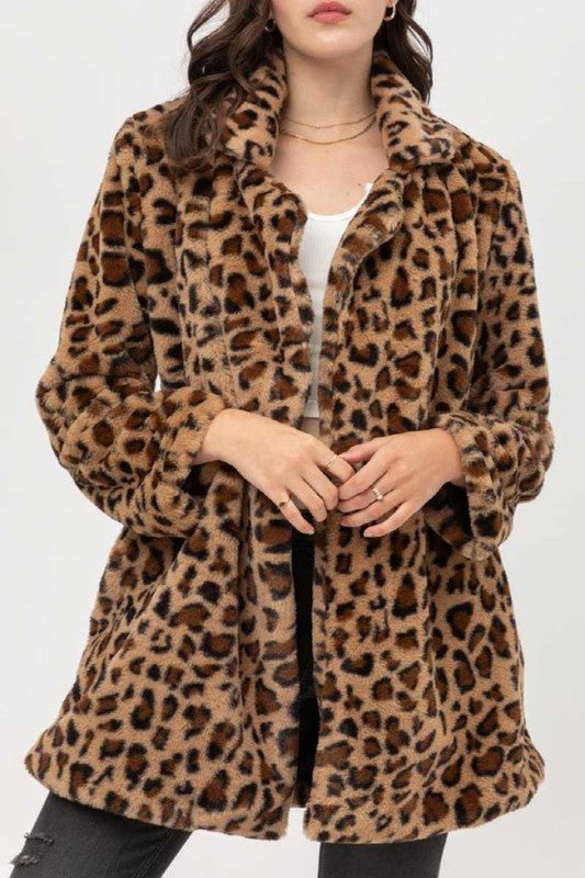 SONG AND SOL LEOPARD PRINT JACKET