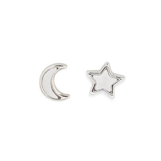PURA VIDA MOON AND STAR EARRINGS SILVER OR GOLD NEW!